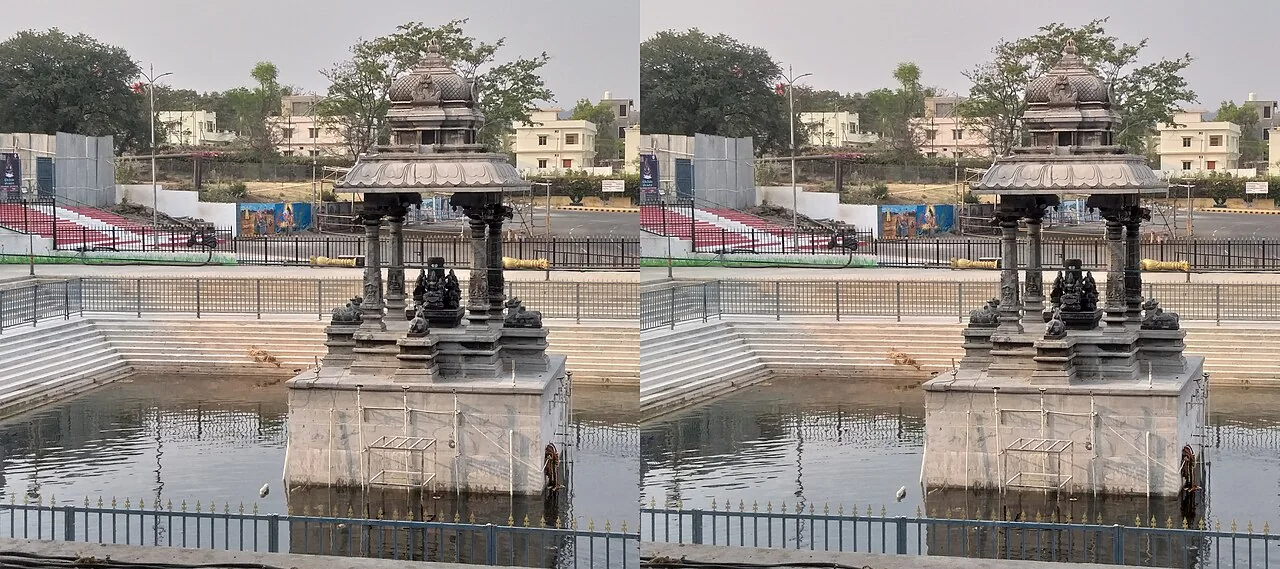 KASS301 Srisailam Temple Pond 3D